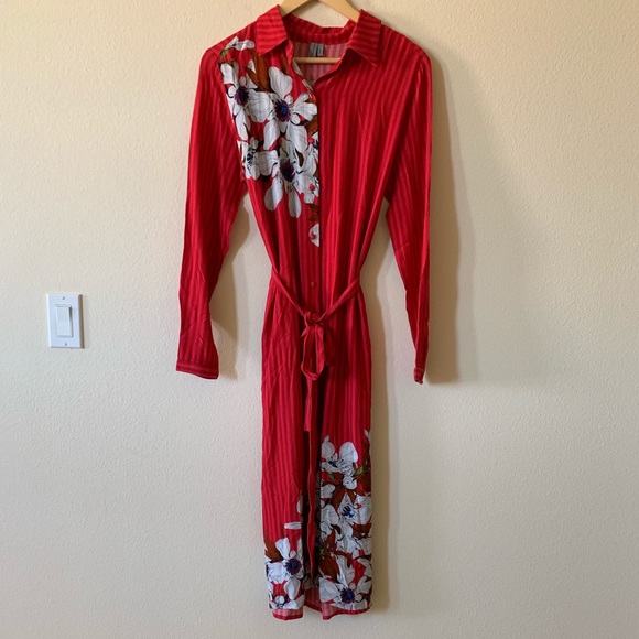 NWT⭐️Top Rated⭐️ANTHRO Cudrey Shirtdress size XS - Picture 4 of 8
